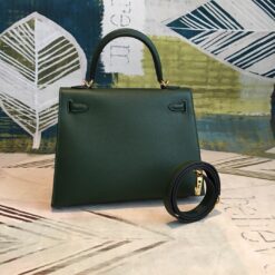 Alternative view of Hermes Kelly Green For Women Gold Toned Hardware 10in/25cm