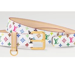 Alternative view of Louis Vuitton LV x TM LV D-Ring 30mm Belt Blanc – M8981U