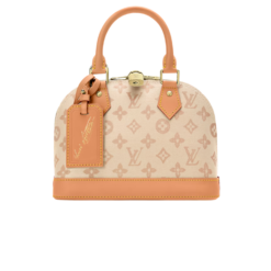 Louis Vuitton Alma BB Top Handle Bag 9.4in/ 24cm Monogram Origine Lin Gold Hardware For Women M27525