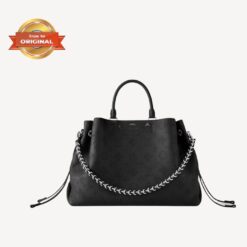 [True-to-ORIGINAL] Louis Vuitton Bella Tote Mahina Black For Women 12.6in/32cm LV M59200
