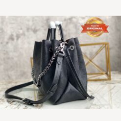 Alternative view of [True-to-ORIGINAL] Louis Vuitton Bella Tote Mahina Black For Women 12.6in/32cm LV M59200
