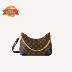 [True-to-ORIGINAL] Louis Vuitton Boulogne Monogram Canvas Brown For Women 10.2in/ 26cm LV M45831