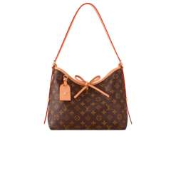 Louis Vuitton CarryAll PM Shoulder Bag 11.4in/ 28.9cm Monogram Brown Gold Hardware For Women M46203