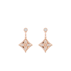 Louis Vuitton Color Blossom BB Star Earrings Rose Gold Hardware For Women