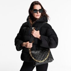 Alternative view of [True-to-ORIGINAL] Louis Vuitton Coussin PM Shoulder Bag 10.2in/ 26cm Monogram Black Gold Hardware For Women
