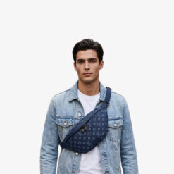 Alternative view of Louis Vuitton Discovery PM Bumbag 17.3in/ 44cm Navy Blue Black Hardware For Men M45729