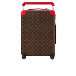Louis Vuitton Horizon 55 Suitcase 21.7in/ 55cm Brown/ Red Silver Hardware M46778