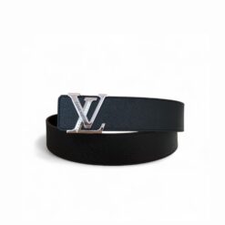Louis Vuitton Initiales Reversible LV Belt with Silver Hardware