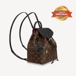 Alternative view of [True-to-ORIGINAL] Louis Vuitton Montsouris BB Backpack Black For Women 13IN/ 33cm M45515
