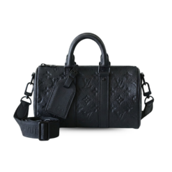 Louis Vuitton Nano Speedy Top Handle Bag 6.3in/ 16cm Black Monogram Empreinte Gold Hardware For Women