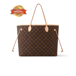 [True-to-ORIGINAL] Louis Vuitton Neverfull GM Tote Bag 15.4in/ 39cm Brown Monogram Gold Hardware For Women M46978
