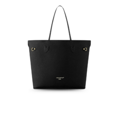 Louis Vuitton Neverfull Inside Out MM Tote Bag 2.2in/ 31cm Black Gold Hardware For Women M11946