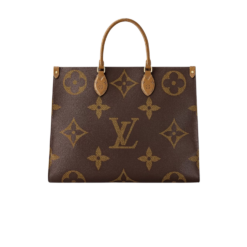Louis Vuitton OnTheGo GM Tote Bag 16.1in/ 41cm Brown Gold Hardware For Women M45320