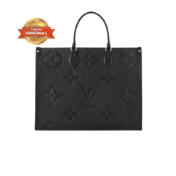[True-to-ORIGINAL] Louis Vuitton Onthego GM Tote Bag 16.1in/ 41cm Monogram Empreinte Black Gold Hardware For Women M44925