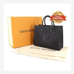 Alternative view of [True-to-ORIGINAL] Louis Vuitton Onthego MM Tote Bag 14in/ 35cm Monogram Empreinte Black For Women M45595