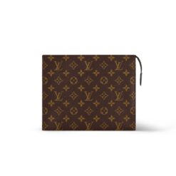 Louis Vuitton Poche Toilette NM Toiletry Bag Brown 9,8in/25cm M46037