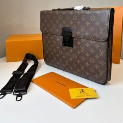 Alternative view of Louis Vuitton S-Lock Briefcase Monogram Canvas For Men, Men’s Bags, Shoulder And Crossbody Bags 14.6in/37cm LV