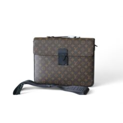 Louis Vuitton S-Lock Briefcase Monogram Canvas For Men, Men’s Bags, Shoulder And Crossbody Bags 14.6in/37cm LV
