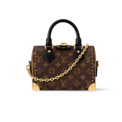Louis Vuitton Speedy Trunk 20 Top Handle Bag 8.1in/ 20.5cm Monogram Canvas Gold Hardware For Women M13146