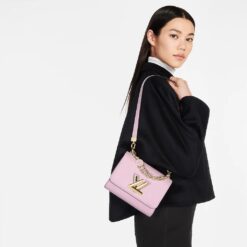 Alternative view of Louis Vuitton Twist PM Monogram Flower Wisteria Purple For Women, Women’s Handbags, Shoulder And Crossbody Bags 9.1in/23cm LV M59405