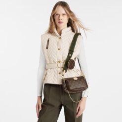 Alternative view of Louis Vuitton Multi Pochette Accessoire Shoulder Bag 9.4in/ 24cm Khaki Monogram Canvas Gold Hardware For Women M44813
