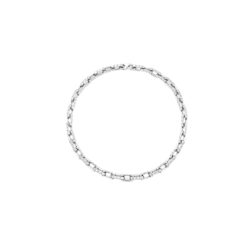 Louis Vuitton Monogram Chain Necklace Silver Tone For Men M00307