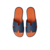 Hermes Izmir Sandals Orange/ Blue For Men