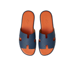 Hermes Izmir Sandals Orange/ Blue For Men