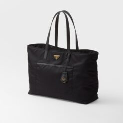 Alternative view of Prada Re-Edition 1978 Large Re-Nylon And Saffiano Tote Bag Black For Women 16.9 Inches/ 43 Cm 1BG527_R064_F0002_V_OOO