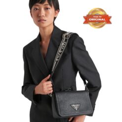 Alternative view of [True-to-ORIGINAL] Prada Small Shoulder Bag In Black For Women 9in/ 23cm 1BD314_2DKV_F0002_V_3OO