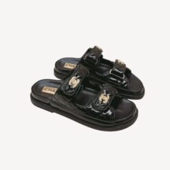 Chanel Sandals With Chanel Logo Black For Women