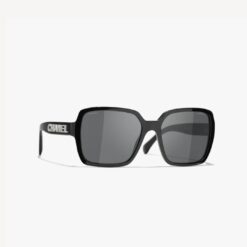 Chanel Square Sunglasses Black For Women A71305 X08101 S2610