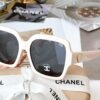 Chanel Sunglasses Pearls Gold CC Logo Light Pink For Women