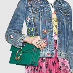 Alternative view of [True-to-ORIGINAL] Gucci Dionysus Shoulder Bag 11in/ 28cm Green Palladium Hardware For Women 400249 CAOGX 3120