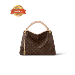 [True-to-ORIGINAL] Louis Vuitton Artsy MM Tote Bag 16.1in/ 41cm Monogram Canvas Brown Gold Hardware For Women M44869