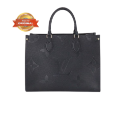 [True-to-ORIGINAL] Louis Vuitton Onthego MM Tote Bag 14in/ 35cm Monogram Empreinte Black For Women M45595