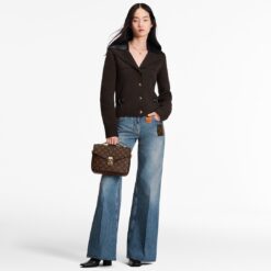 Alternative view of [True-to-ORIGINAL] Louis Vuitton Pochette Metis Shoulder Bag 9.8in/ 25cm Brown Gold Hardware For Women M44875