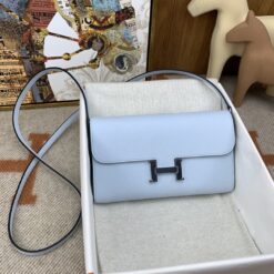 Alternative view of Hermes Constance Long Togo Wallet Light Blue, Silver Toned Hardware Bag For Women, Women’s Handbags, Shoulder Bags 8.1in/21cm