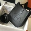 Hermes Evelyne 16 Amazone Bag Black With Silver-Toned Hardware For Women, Women’s Shoulder And Crossbody Bags 6.3in/16cm H069426CKAV
