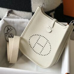 Alternative view of Hermes Evelyne 16 Amazone Bag Beige With Silver-Toned Hardware For Women, Women’s Shoulder And Crossbody Bags 6.3in/16cm