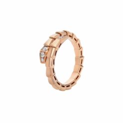 Bvlgari Serpenti Viper Ring Rose Gold For Women 360459