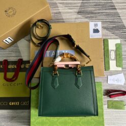 Alternative view of Gucci Diana Medium Tote Bag Green For Women, Women’s Bags 11in/27cm GG ‎