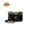 [True-to-ORIGINAL] Chanel 19 Handbag Black For Women 26cm/10.1in AS1160 B04852 94305