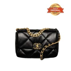 Alternative view of [True-to-ORIGINAL] Chanel 19 Handbag Black For Women 26cm/10.1in AS1160 B04852 94305