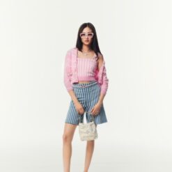 Alternative view of Chanel 22 Mini Shoulder Bag 7.5in/ 19cm White Gold Hardware For Women AS3980-B19648-10601
