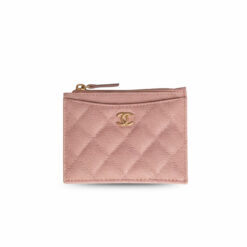 Chanel Flat Card Holder Pink Bag For Women 11.5cm/4.5in