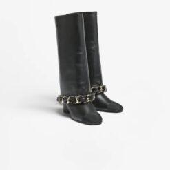 Chanel High Boots Black 50mm For Women – G46677-B21755-94305