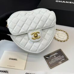 Alternative view of Chanel Mini Heart Bag White For Women 7in/18cm AS3191 B07958 10601