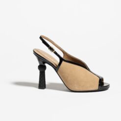 Alternative view of Chanel Suede Sandals Beige/Black For Women G46538-B20969-U1768