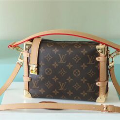 Louis Vuitton Side Trunk MM Monogram Canvas For Women, Women’s Bags, Shoulder And Crossbody Bags 9.3in/23.5cm LV